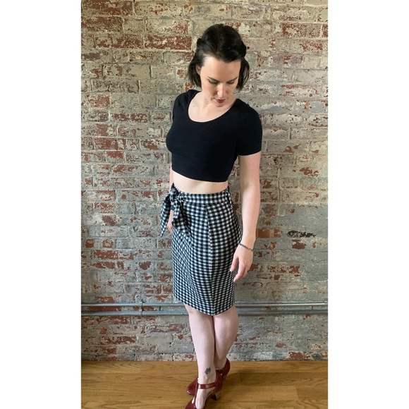 Anthropologie Dresses & Skirts - NWT Anthropologie Maeve Gingham Check Pencil Skirt